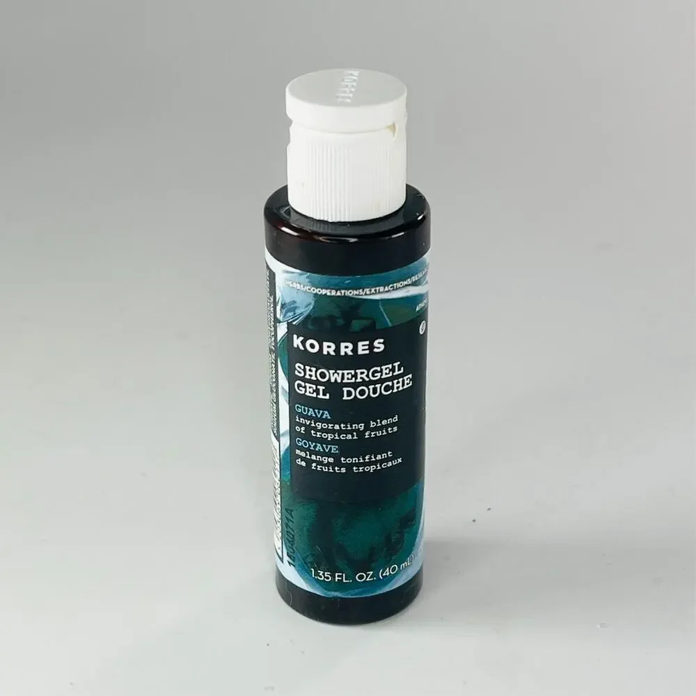 Korres Guava Shower Gel Douche Body Wash Travel 1.35 oz 40ml Sealed New